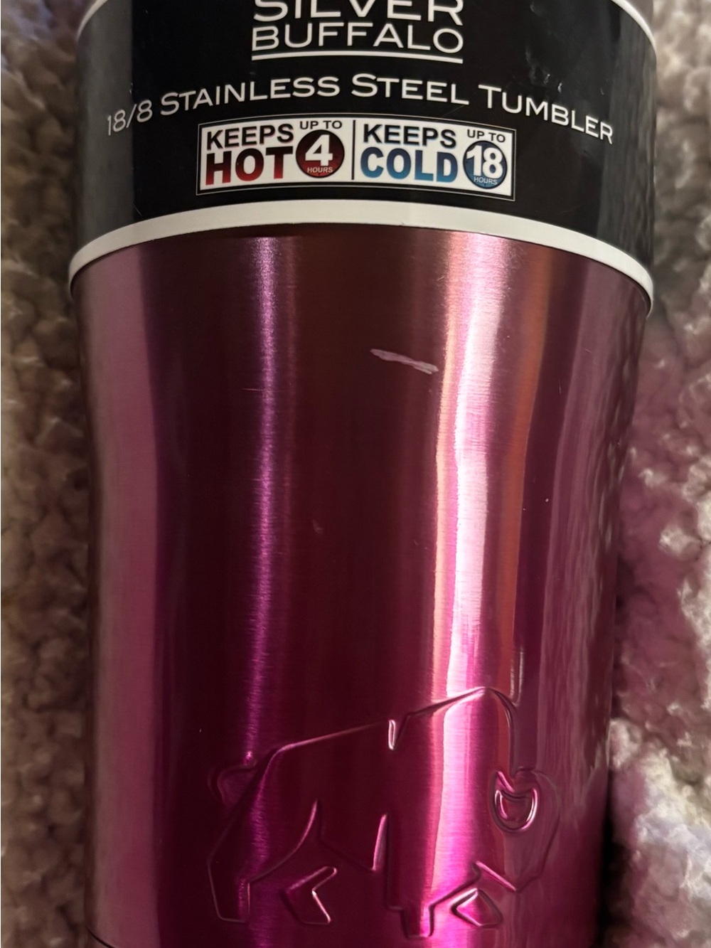 Silver Buffalo Stainless Steel Tumbler